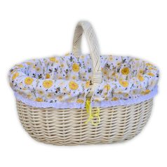 Fehér bevásárló kosár béléssel