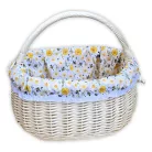 Fehér bevásárló kosár béléssel