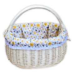 Fehér bevásárló kosár béléssel