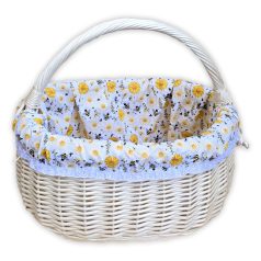 Fehér bevásárló kosár béléssel