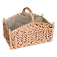 Kandalló kosár béléssel 60x35x30(40)cm