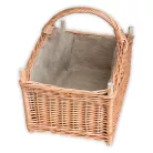 Kandalló kosár béléssel 60x35x30(40)cm