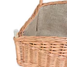 Kandalló kosár béléssel 60x35x30(40)cm