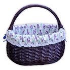 Lila bevásárló kosár levendulás béléssel 