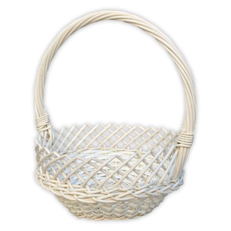 Weißer Blütenkorb in verschiedenen Größen