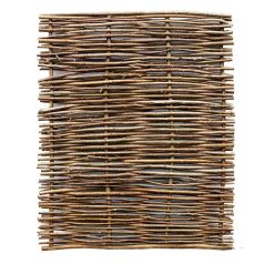 Hazelnut wicker fence in several sizes