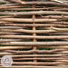 Hazelnut wicker fence in several sizes