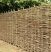 Hazelnut wicker fence in several sizes