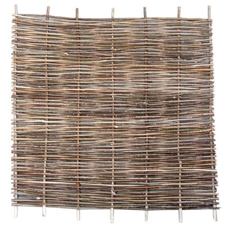 Hazelnut wicker fence in several sizes