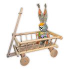 Wooden handcart toy storage