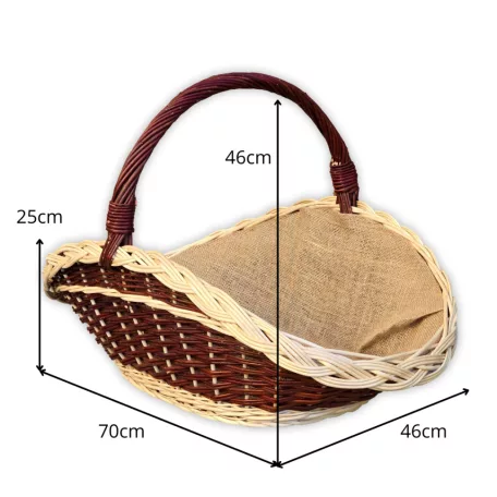 Kandalló kosár több méretben béléssel