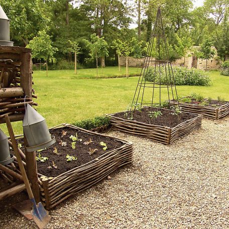 Ágyásszegély , Kerti szegély mogyorófa 20x100 cm