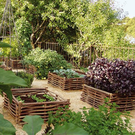 Ágyásszegély , Kerti szegély mogyorófa 20x100 cm