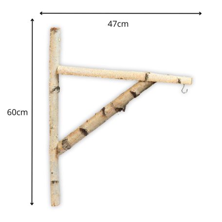 Wall-mounted bird feeder holder