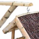 Wall-mounted bird feeder holder