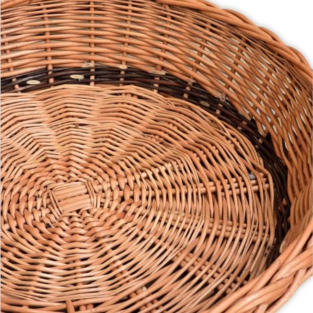 Nagy méretű fonott tálca 47x11cm