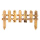 Égetett fa ágyásszegély, kiskerítés 20x60cm