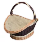 Talpas kandalló kosár béléssel 60x42x27(50)cm