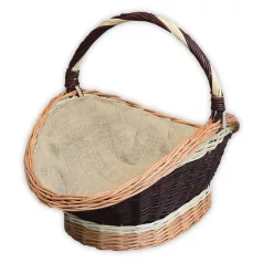 Talpas kandalló kosár béléssel 60x42x27(50)cm