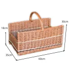 Kandalló kosár 60x35x30(40)cm