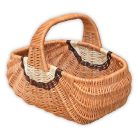 Extra méretű bevásárló kosár (Indonéz kosár) 48x28x24(35)cm