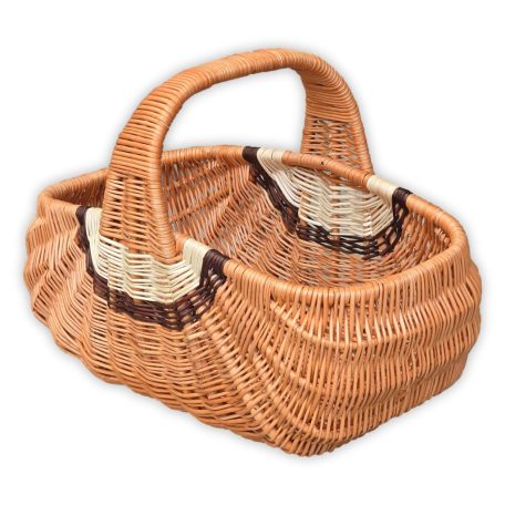 Extra méretű bevásárló kosár (Indonéz kosár) 48x28x24(35)cm