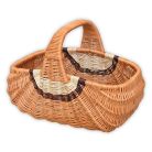 Extra méretű bevásárló kosár (Indonéz kosár) 48x28x24(35)cm