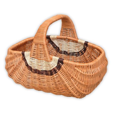 Extra méretű bevásárló kosár (Indonéz kosár) 48x28x24(35)cm
