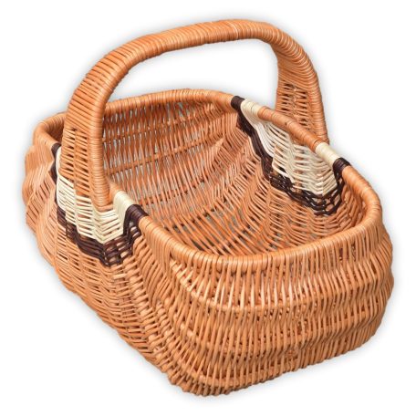 Extra méretű bevásárló kosár (Indonéz kosár) 48x28x24(35)cm