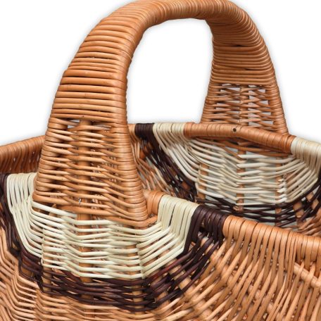 Extra méretű bevásárló kosár (Indonéz kosár) 48x28x24(35)cm