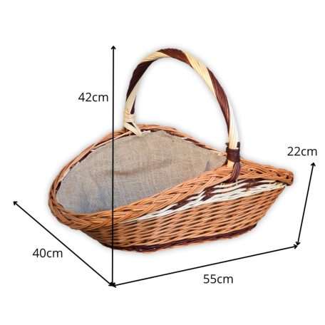 Kaminkorb in verschiedenen Größen + Auskleidung