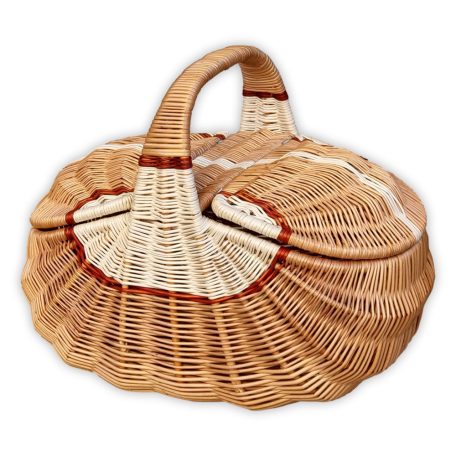 Piknik kosár 50x32x26(42)cm