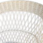 Fonott vessző fotel fehér színben