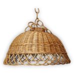 Braided lampshade in several sizes