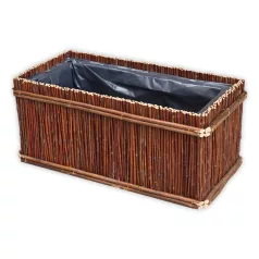 Fűzvessző balkonláda 40x20x18cm