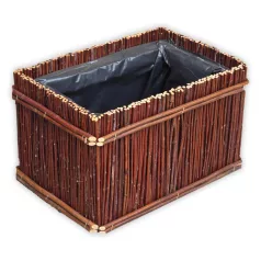 Fűzvessző balkonláda 30x20x18cm