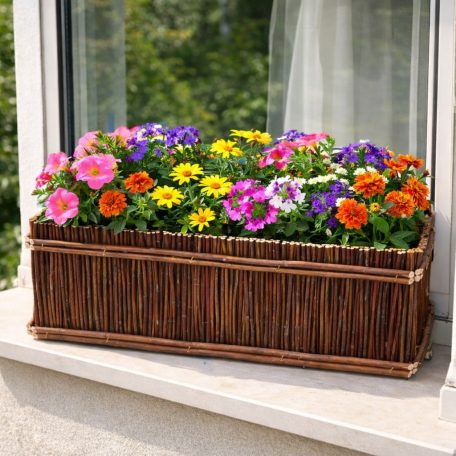 Wicker balcony chest 50x20x18cm
