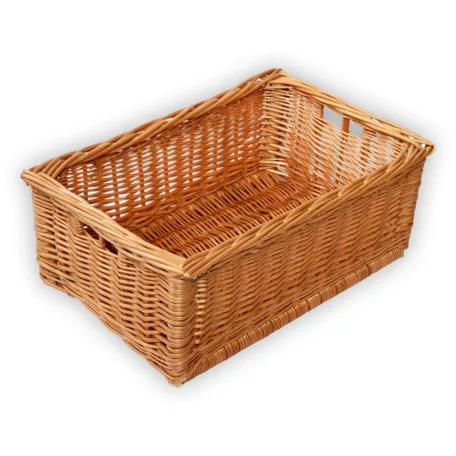 Aufbewahrungstruhe aus Korbgeflecht 27x27x15cm