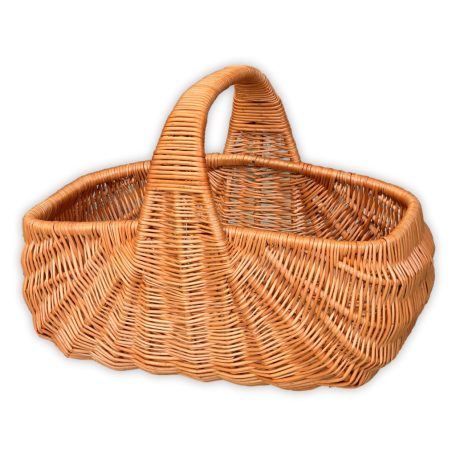 Extra méretű bevásárló kosár (Indonéz kosár) 48x28x22(37)cm