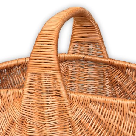 Extra méretű bevásárló kosár (Indonéz kosár) 48x28x22(37)cm