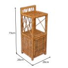 Kleiderschrank aus Korbgeflecht in verschiedenen Größen