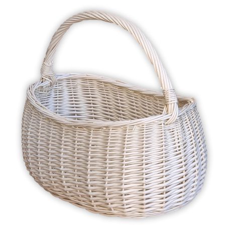 Shopping basket white 43x33x22/42
