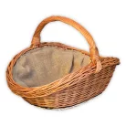 Kandalló kosár béléssel 65x50x26(45)cm