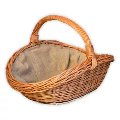 Kandalló kosár béléssel 65x50x26(45)cm