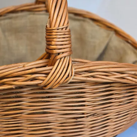 Kandalló kosár béléssel 65x50x26(45)cm