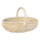 Fehér gombász kosár 55x38x21(39)cm