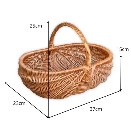 Világos gombász kosár több méretben