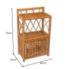 Kleiderschrank aus Korbgeflecht