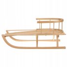 Fa szánkó háttámlával