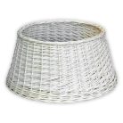 White Wicker Christmas Tree Base Cover